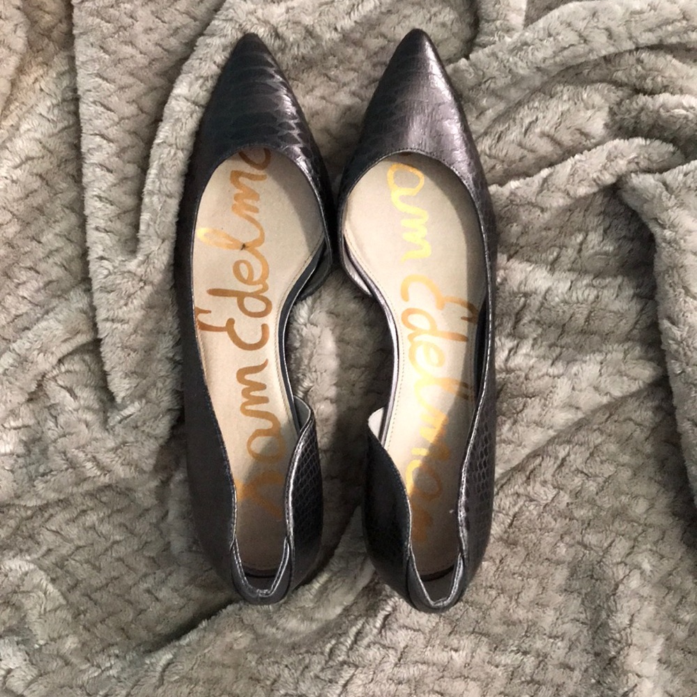 Sam Edelman Kitten Heel Metallic Pumps